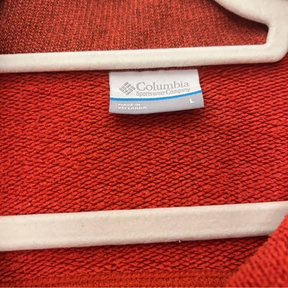 Columbia Women 1/4-Zip Sweater Pullover Top in Deep Orange (Size Large) - Picture 3 of 5